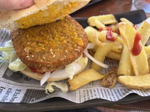 The Mango-mint sauce I asked for   at Bar Quèstat? in Menorca