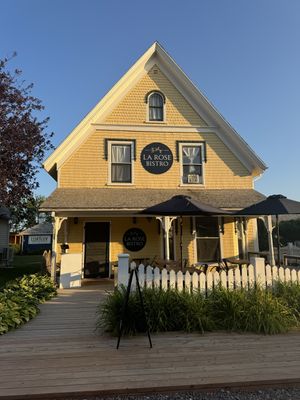 From the outsidee  at La Rose Bistro in Cavendish