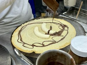 vegan chocolate (not nutella) 🍫  at Crêperie Chris - Waffeln und Crepes - Kiosk in Mannheim