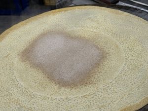 cinnamon & sugar crêpe  at Crêperie Chris - Waffeln und Crepes - Kiosk in Mannheim