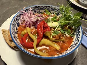 Goulash with mushrooms   at Mikulas Bistro in Znojmo