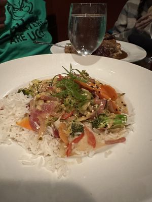 Thai vegetable curryy  at 21 Steps in Whistler