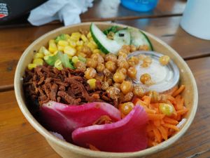 Buddha Bowl at Zèle Café in Pohenegamook