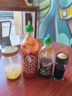 Condiments at Non Restaurant in North London