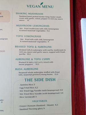 Menu at Non Restaurant in North London