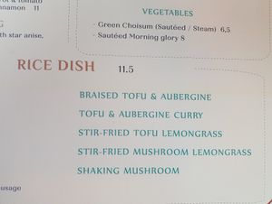 Menu at Non Restaurant in North London