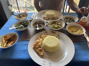 Rice and Curry Vegetable   at Jude Restaurant in Negombo