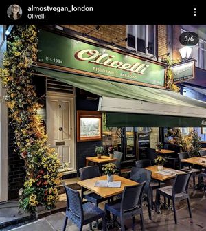 Outside at Ristorante Olivelli in London