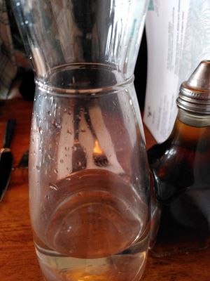 Carafe of water (May 2025) at The Old Boat House in Amble
