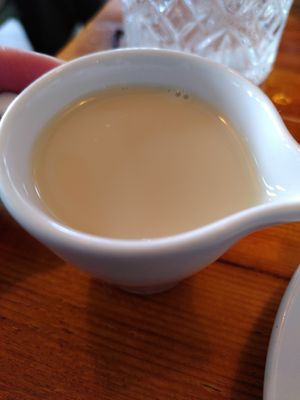 Oat milk (May 2025) at The Old Boat House in Amble