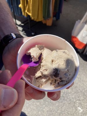 Dairy- free ice cream from Fiddlehead Creamery at Port Townsend Farmers Market in Port Townsend