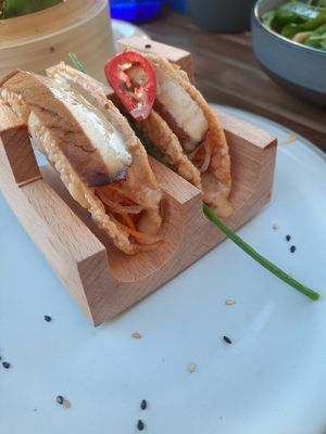 Vegan Tofu Tacos at SOYO - Restaurant & Bar in Landshut