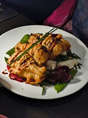 Gegrillte Kräuterseitlinge at SOYO - Restaurant & Bar in Landshut