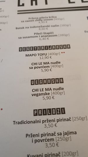  at Chi Le Ma in Podgorica