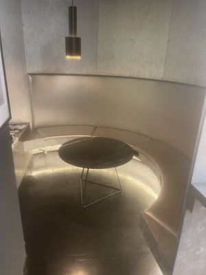 Plenty of seating room  at Voyager Espresso Coffee in New York City