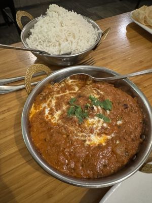 Vegan Chicken Tikka Masala  at Indian Curry House in Banff