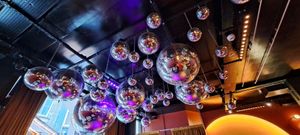 Ceiling decor at August House in Glasgow