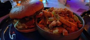 Vegan chicken burger at August House in Glasgow