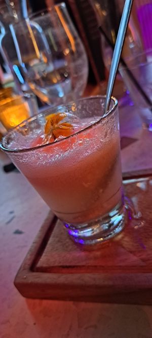 Prosecco mixed with passionfruit sorbet at August House in Glasgow