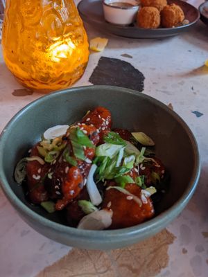 Korean fried not chicken at August House in Glasgow