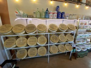 Bulks bins  at Pura Vida in Todos Santos