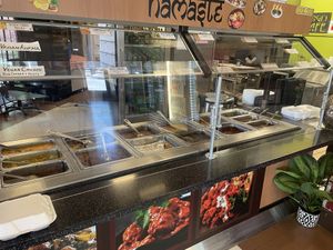 The whole buffet. The left side had 6 vegan options    at Gogi's Cafe in Chico