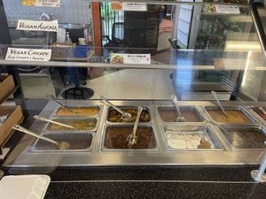 Vegan options clearly labeled    at Gogi's Cafe in Chico