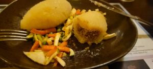 "Meat not meat" filling at Bernelių Užeiga - Gedimino in Vilnius