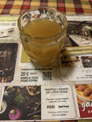 kvass drink  at Bernelių Užeiga - Gedimino in Vilnius