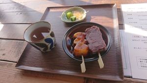 おだんごセット at Tea Shop Yūhi - ティーショップ夕日 in Hokkaido