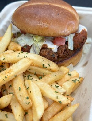   at Iconic Vegan Cafe in Dallas