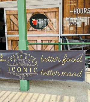   at Iconic Vegan Cafe in Dallas