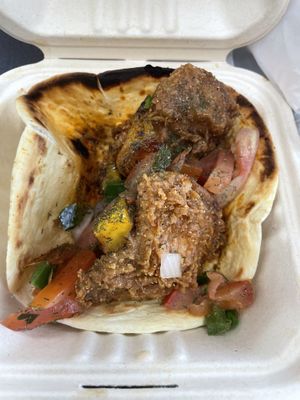 Mushroom / Jerk Flavored Taco  at Iconic Vegan Cafe in Dallas