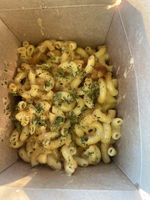 Mac n cheese  at Iconic Vegan Cafe in Dallas