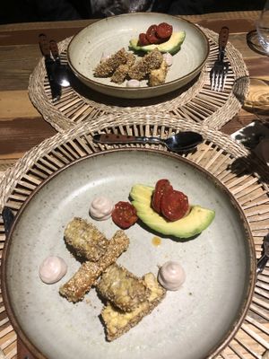 Tempeh  at il Brucaliffo Cucina in Castiglione Dorcia