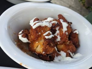 BBQ cauliflower wings at Fairways Inn in Sheffield