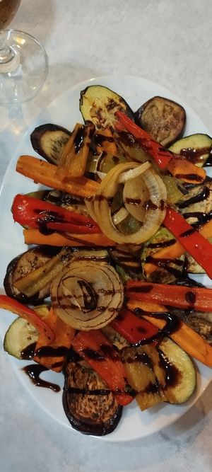 Grilled vegetables at Restorant 4 Stinet in Vlore