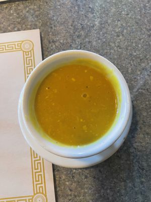(free!) lentil soup   at Himalayan Cuisine in La Mesa