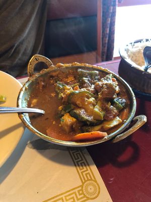 Vegetable curry! Comes with a side of rice at Himalayan Cuisine in La Mesa