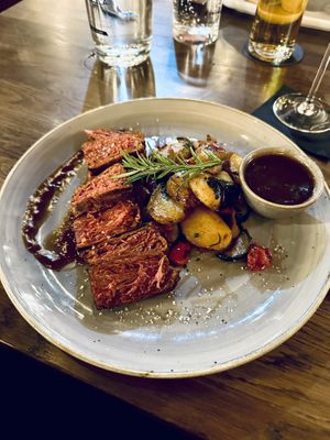 Flank steak from Redefine Meat in Cologne, Germany.  #Veganuary at The ASH - Köln MesseCity in Cologne