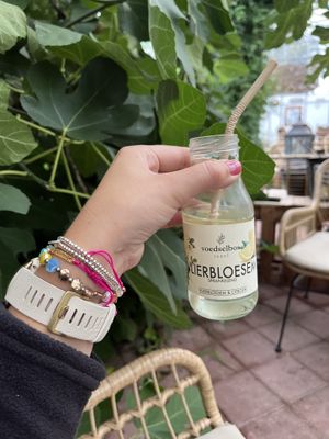 The sold home made lemonades as well!   at Zelfpluktuin Groenhof in Oosterend