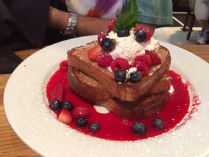 vegan french toast at Green Eggs Cafe - Northern Liberties in Philadelphia