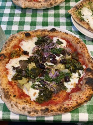 Pizza and love pizza.  at Pizza Pilgrims in Nottingham