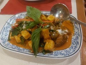 Penang curry at Cabbages & Condoms Restaurant in Bangkok