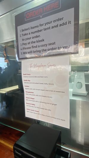 Sauce description   at The Mongolorian BBQ in Orlando