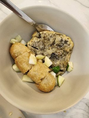 Pempek at Leda Veggie in Jakarta