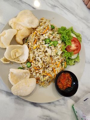 Nasi goreng pete at Leda Veggie in Jakarta