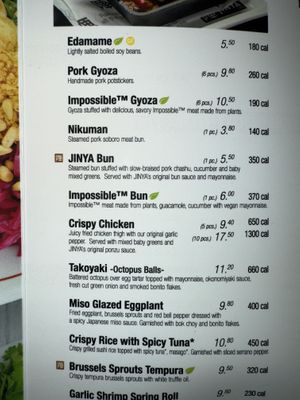 Appetizers   at JINYA Ramen Bar - 2nd and PCH in Long Beach