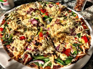 True Vegetarian with jalapeños and onions  at Savor in Norwalk