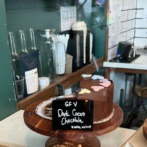 vegan cake option today (6/4/24)  at Grain Artisan Bakery in Snohomish